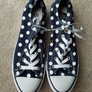 Converse All StarBlue and White Polka Dot Lop Tops